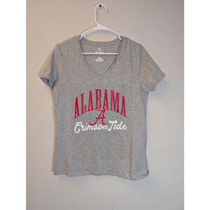 Fanatics Gray Alabama Crimson Tide Short Sleeve Tee Womens M